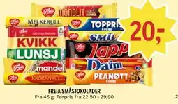 Coop Prix FREIA SMÅSJOKOLADER tilbud