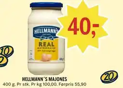 Coop Prix HELLMANN´S MAJONES tilbud