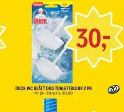 Coop Prix DUCK WC BLÅTT DUO TOALETTBLOKK 2 PK tilbud