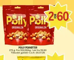 Coop Prix POLLY PEANØTTER tilbud