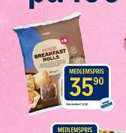 Coop Prix Mixed Breakfast Rolls tilbud