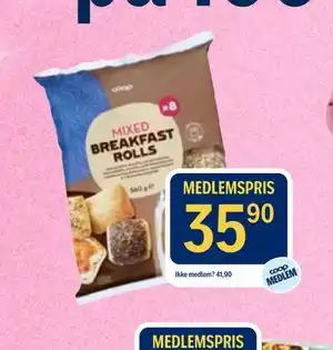 Coop Prix Mixed Breakfast Rolls tilbud