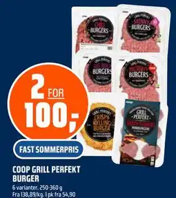 Coop Obs COOP GRILL PERFEKT BURGER tilbud