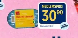 Coop Prix Makrell i tomat tilbud
