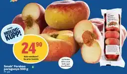 Coop Obs Smak* Fersken paraguayo 500 g, Medlemspris tilbud