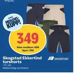 Coop Obs Skogstad Ekkertind turshorts tilbud