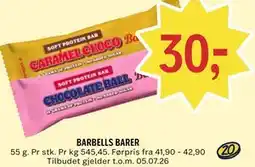 Coop Prix BARBELLS BARER tilbud