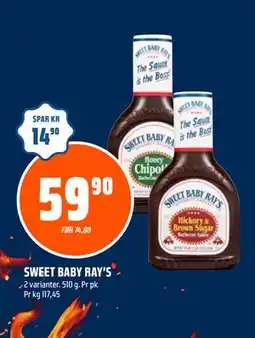 Coop Obs SWEET BABY RAY’S tilbud