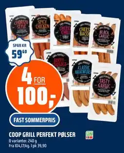 Coop Obs COOP GRILL PERFEKT PØLSER tilbud