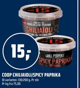 Coop Obs COOP CHILIAIOLI/SPICY PAPRIKA tilbud
