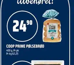 Coop Obs COOP PRIME PØLSEBRØD tilbud