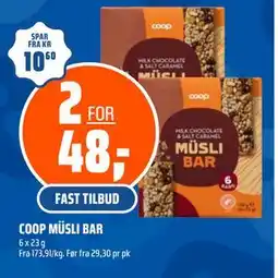 Coop Obs COOP MÜSLI BAR tilbud