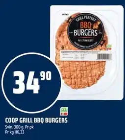Coop Obs COOP GRILL BBQ BURGERS tilbud