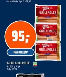 Coop Obs GILDE GRILLPØLSE tilbud