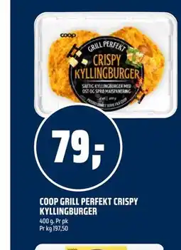 Coop Obs COOP GRILL PERFEKT CRISPY KYLLINGBURGER tilbud