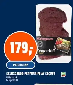 Coop Obs SKJEGGERØD PEPPERBIFF AV STORFE tilbud