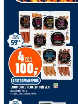 Coop Obs COOP GRILL PERFEKT PØLSER tilbud