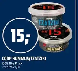 Coop Obs COOP HUMMUS/TZATZIKI tilbud