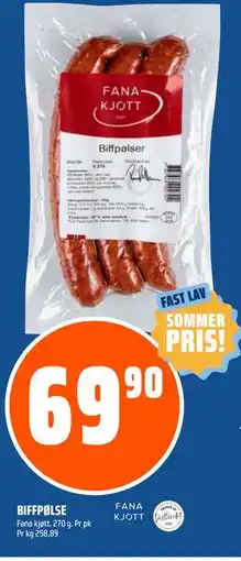 Coop Obs BIFFPØLSE tilbud