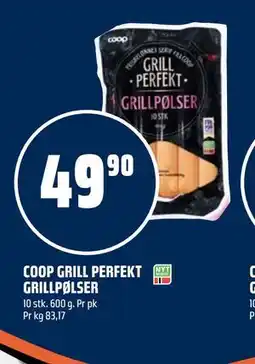 Coop Obs COOP GRILL PERFEKT GRILLPØLSER tilbud