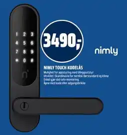 Coop Obs NIMLY TOUCH KODELÅS tilbud