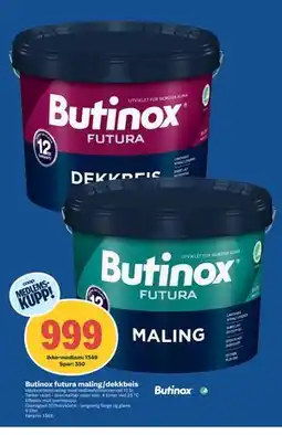 Coop Obs Butinox futura maling/dekkbeis tilbud