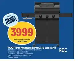Coop Obs FCC Performance III Pro 3,1S gassgrill tilbud
