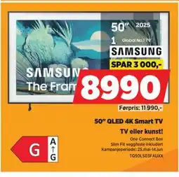 POWER SAMSUNG 50 QLED 4K Smart TV tilbud