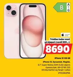 POWER iPhone 15 128 GB tilbud