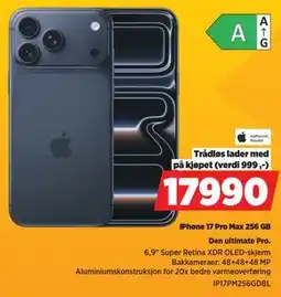 POWER iPhone 17 Pro Max 256 GB tilbud