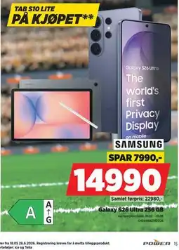 POWER Samsung Galaxy S26 Ultra 256 GB tilbud