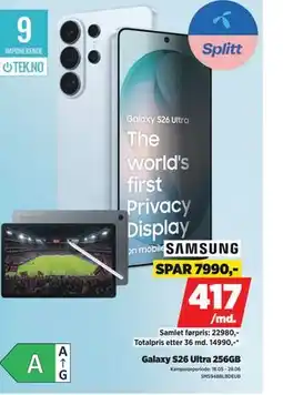 POWER Galaxy S26 Ultra 256GB tilbud