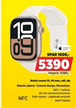 POWER Watch series 10, 46 mm, cell, alu tilbud