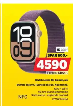 POWER Watch series 10, 46 mm, alu tilbud