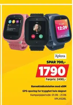 POWER Barneklokketelefon med eSIM tilbud