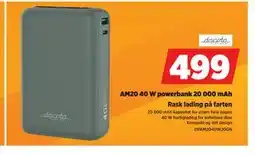 POWER AM20 40 W powerbank 20 000 mAh tilbud