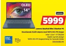 POWER Lenovo IdeaPad Slim 3 Bærbar PC tilbud