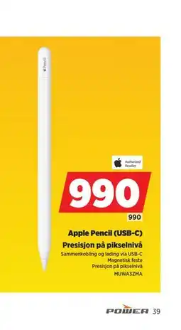 POWER Apple Pencil (USB-C) tilbud