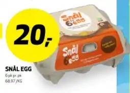 Bunnpris SNÅL EGG tilbud