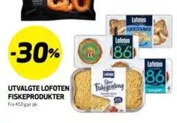 Bunnpris UTVALGTE LOFOTEN FISKEPRODUKTER tilbud