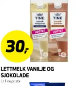 Bunnpris LETTMELK VANILJE OG SJOKOLADE tilbud