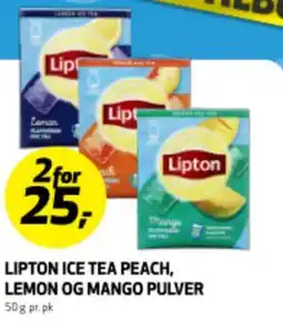 Bunnpris LIPTON ICE TEA PEACH, LEMON OG MANGO PULVER tilbud