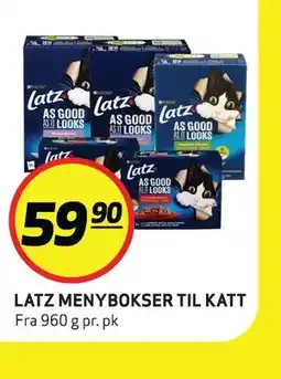 Bunnpris LATZ MENYBOKSER TIL KATT tilbud