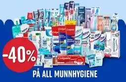 Rema 1000 40% PÅ ALL MUNNHYGIENE tilbud
