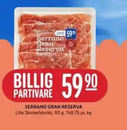 Rema 1000 SERRANO GRAN RESERVA tilbud