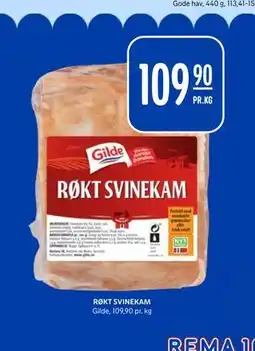 Rema 1000 RØKT SVINEKAM tilbud