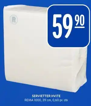 SERVIETTER HVITE
