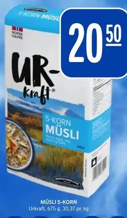 Rema 1000 MÜSLI 5-KORN tilbud