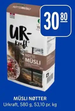 Rema 1000 MÜSLI NØTTER tilbud