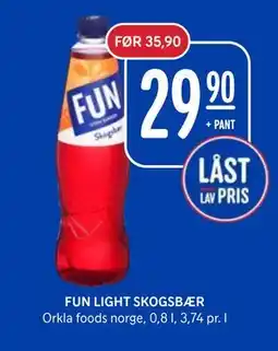 Rema 1000 FUN LIGHT SKOGSBÆR tilbud